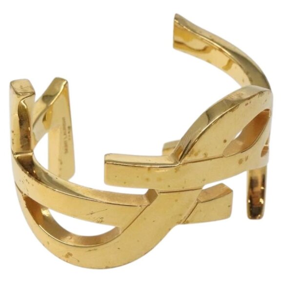 SAINT LAURENT Cassandra Bracelet metal Gold Auth yk18725 - Picture 1 of 7